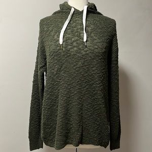 Natural Reflections green hooded sweater
